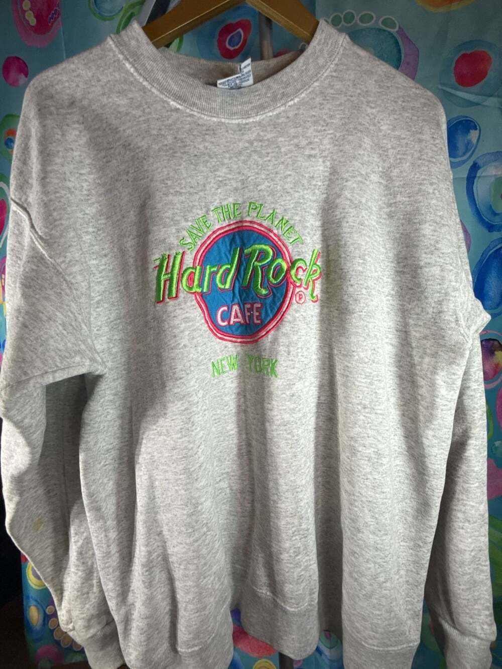 Vintage 90s Santee Sweats Hard Rock Cafe New York Sweatshirt XL
